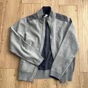 Carbon2Cobalt zip-up sweater